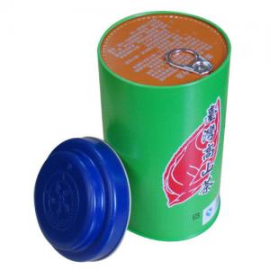 Round Metal Box Tea Tin Box Tea Storage Tins Wholesale Tin Canisters with Paper Insert