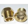 China USA NPT thread 3/8 1/2 INCH brass oil level sight glass indicator hex screw-in Oil level sight glass with thread lock wholesale