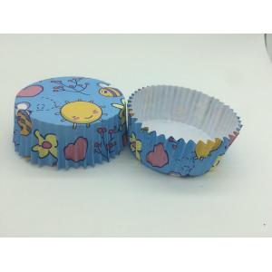 Cute Marine Greaseproof Baking Cups , Disposable Blue Cupcake Wrappers Organism Pet Inside