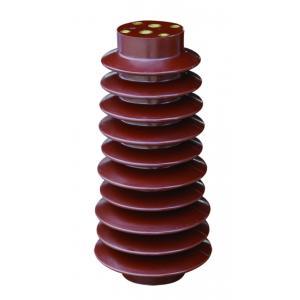 Brown Color 40.5kV Epoxy Resin Support Insulator 140X330mm IEC Certificate