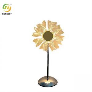 6w Windmill Led Bedside Table Lamp Iron And Acrylic Chrome Plug In And Touch Control