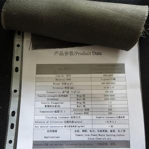 China グラファイトの処置の編まれたガラス繊維 ミクロン フィルター生地 wholesale