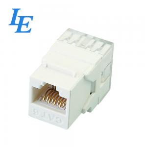 Cat6A 180 Unshielded Dual IDC Network Keystone Jack