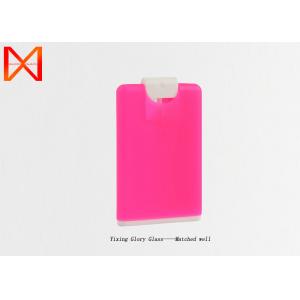 High quality card portable fine sprayer plastic 10ml 20ml credit card perfume bottle