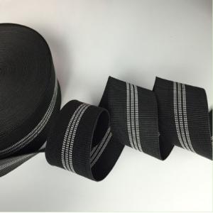 China Black Color Width 3 Inch Replacement Webbing For Outdoor Furniture supplier