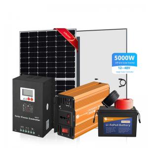 Hybrid Solar Power Generator System 4KW 5KW Off Grid Pure Sine Wave