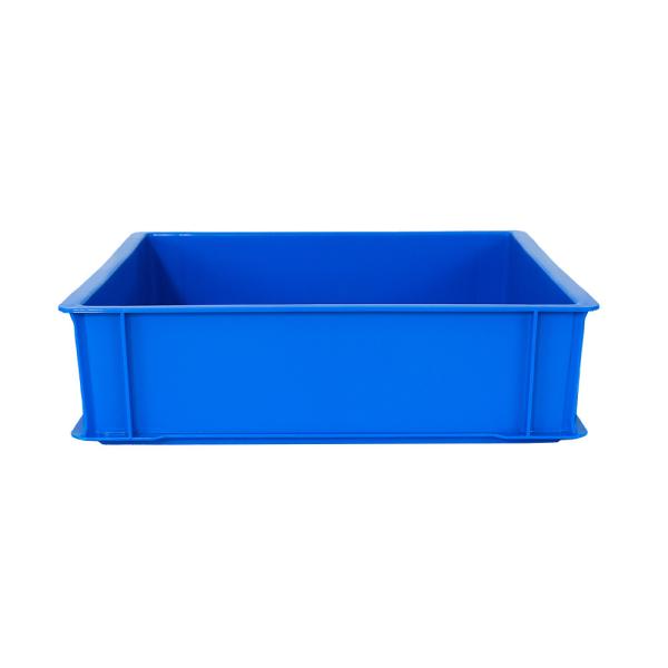 Heavy Duty Collapsible Plastic Storage Crate for Plates Customized Logo Solid Box Style