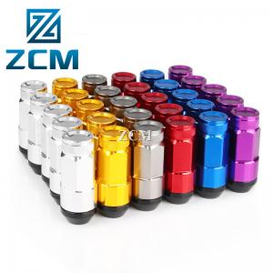 Length 52mm PPAP CNC Machined Parts Laser Engraved Locking Lug Nuts