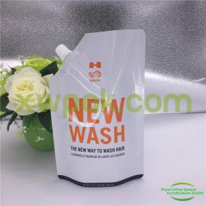 China Dish Washing Detergent Powder Packing / Spout Liquid Washing Powder Packaging Bags supplier