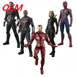 Mini Action Marvel Avengerd Spiderman Iron Mans America Captain Figures Figma Toy Movie Model Kid Gift PVC Action Fig