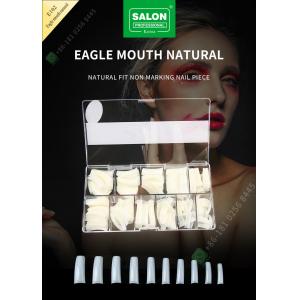 Salon Beauty False Eagle Month Nail Tips French Acrylic Extra Long Half Cover Tips