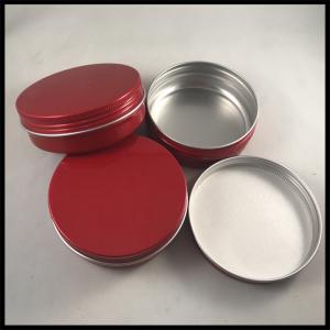 Round Shape Cosmetic Cream Jar Empty Containers Aluminum Makeup Case Cotton Type