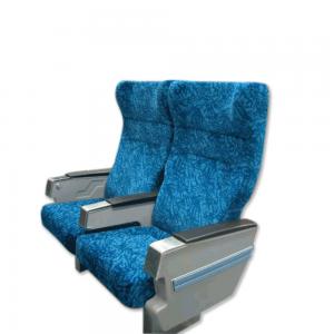 Cushioned Train Chair Seat Q235 SS Aluminum With Reclining Arrangement