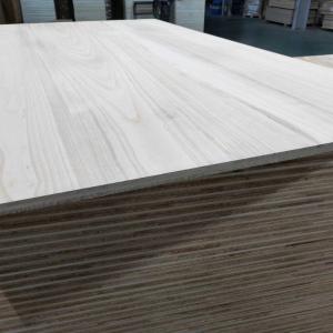 Natural Color Multi-Layer Solid Wood Panels Three Layer Paulownia Board for Doors