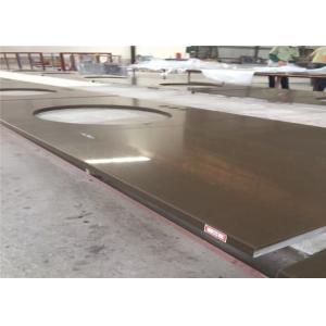 China Durable Pre Cut Quartz Countertops , Artificial Quartz Stone Top Pure Brown Color supplier