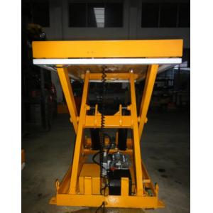 China Harbor Freight Hydraulic Table 1.80*1.20m Table Size Lifting Up By Motorized With Yellow Color supplier