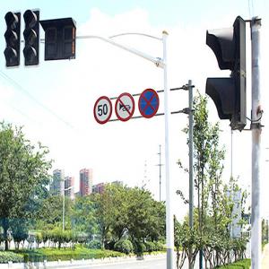 China Multi Purpose Traffic Signal Light Pole 235MPa CCTV Camera Pole supplier
