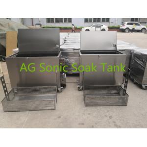 Mobile Heated Fast Food Stainless Steel Soak Tank 278L Double Walled Insulated