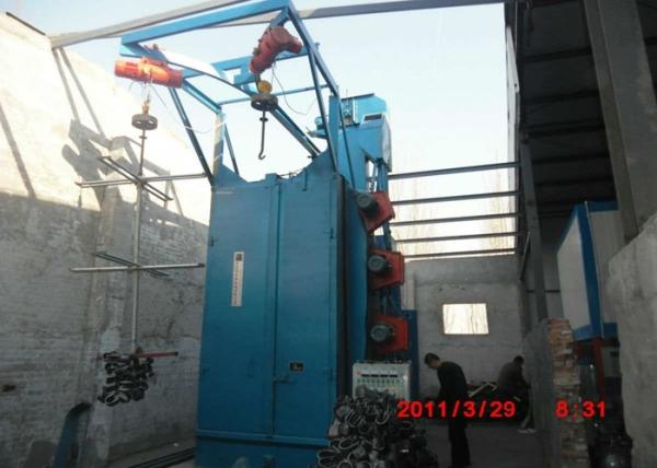 Q37 Hanging Hook Type Shot Blasting Machine , Shot Blast Cleaning Machine Non - Pit