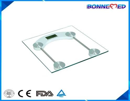 BM-1400 body weight measuring instrument 6mm glass health medical scale top