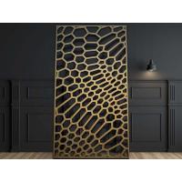 China 1220*2440 Decorative Bronze Mesh Screen Customized Modern Interior Room Divider on sale