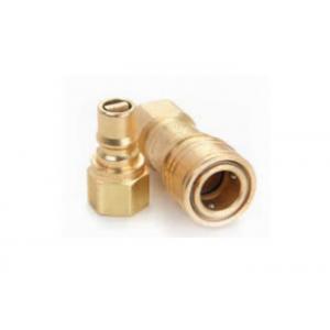 China Gas Connection 0.75 Brass Quick Coupler , Universal Quick Connect Brass Fitting supplier