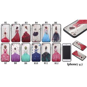China iPhone Leather Varnished Embossed Protective Case with Goddess supplier