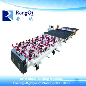 China CNC Automatic Special Shapes Glass Cutting Line with Glass Breaking Table supplier