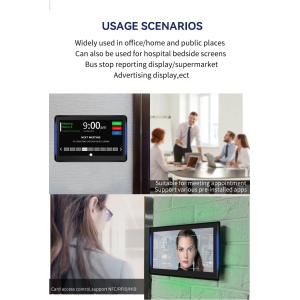 15.6inch wall mount POE power RK3566 android tablet pc LED light conference room booking system