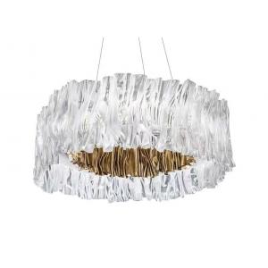 LED Acrylic Circle Gold Pendant Lamp Hanging Ceiling Lamp Home Decorative Light