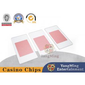 Texas Black Jack Club Customized Acrylic Translucent Matte Playing Card Pressing Board