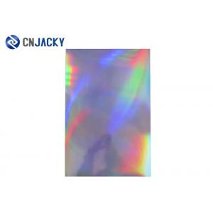 China Hologram Rainbow Plastic Sheet Material Digital Printing Holographic PVC Sheet For Card Making supplier