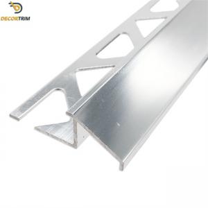 12mm Joining Flooring Edging Strip Polished Silver Smooth Sloped Edge