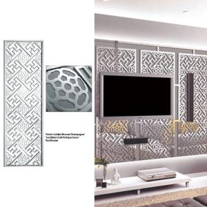 China Laser Cutting Decorative Metal Room Divider Panels PVD Color 316L supplier