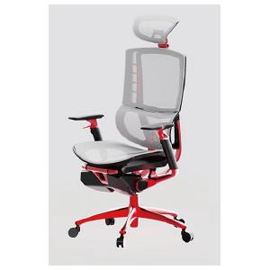 Ergo Human High Back Swivel Chair Reclining Gaming Chair With Headrest Chrome Base