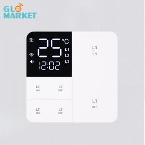 Glomarket Smart Tuya Wifi Button Wall Switch Remote/Voice Alexa/Timer Control With Lcd Screen Temperature and Humidity