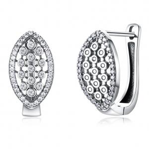 China 1.9x1cm 4.6 Gram Real Diamond Earrings Hanukkah 925 Sterling Silver Earrings on sale 