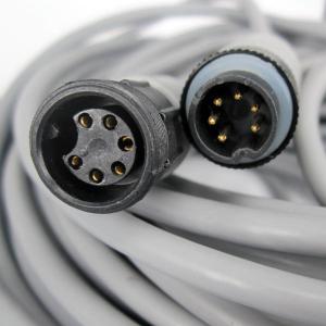 China Customized PVC 6 Pin Din Waterproof   Power Cord Plug Socket​ supplier