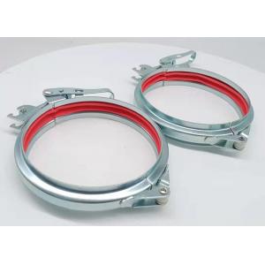 Flange Pipe Connection Adjustable Bolt Seal 125MM Galvanised Pipe Clamps