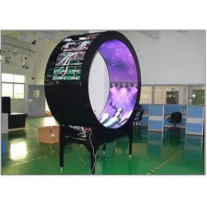 China Curved Flexible LED Video Display P6 Mm Full Color For Media Facade Fixed Installation supplier