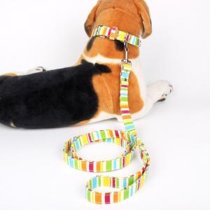 Canvas Fabric Colorful Unchewable Dog Lead For Small Medium Pet Collar Leash