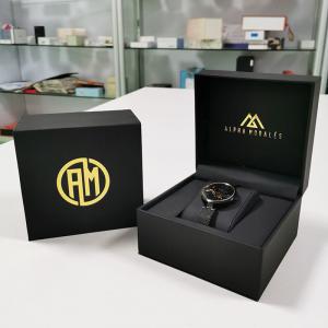 China Art Paper Watch Box Gift Packaging Square Cardboard Watch Gift Box supplier