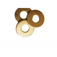 Yellow Color Steel Custom Flat Washers With M3 - M52 Size High Strength
