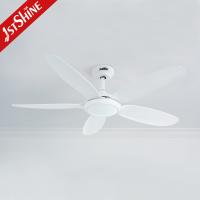 China DC Motor 5 ABS Blades Ceiling Fan , White 3 Color Led Light Decorative Ceiling Fan on sale