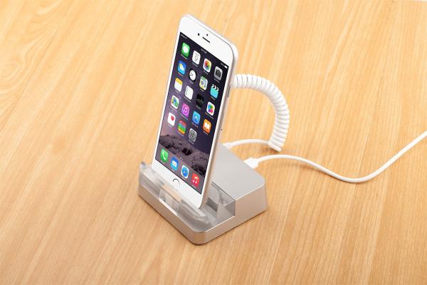COMER Burglar Alarm system Mobile Phone Retail Security Display Stand For Cell Phone With charging function