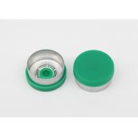 China 13mm Plane Green Medical Injection Vial Cap Flip Off Easy Opened caps on sale