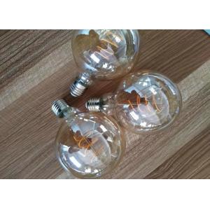 G125 8w Led Filament Bulb Triac Dimmable 100lm / W Avoiding Short Circuit