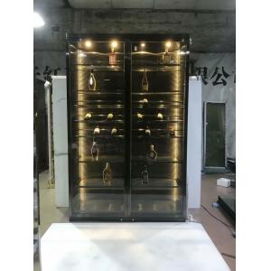 China Hotel Bar Thermostatic Wine Cabinet Black 8K Nofingerprint supplier