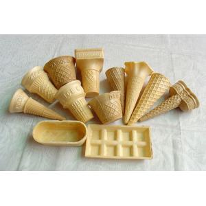 China Milk Flavor Ice Cream Sugar Cones 135mm Height With 23 Degree Angle supplier