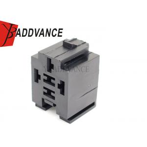 China Black 6.3mm Universal 5 Pin Relay Socket Connection For Air Conditioning supplier